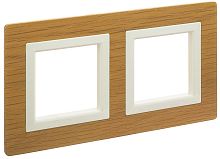 Рамка универсальная DKC Avanti 2-м. дерево беленый дуб картинка